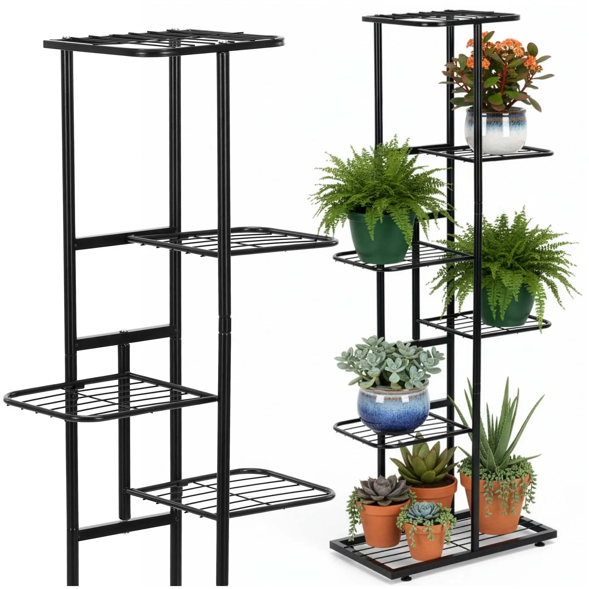 metalni stalak za cvijeće 105 x 44,5 x 22,5 cm - slika 2