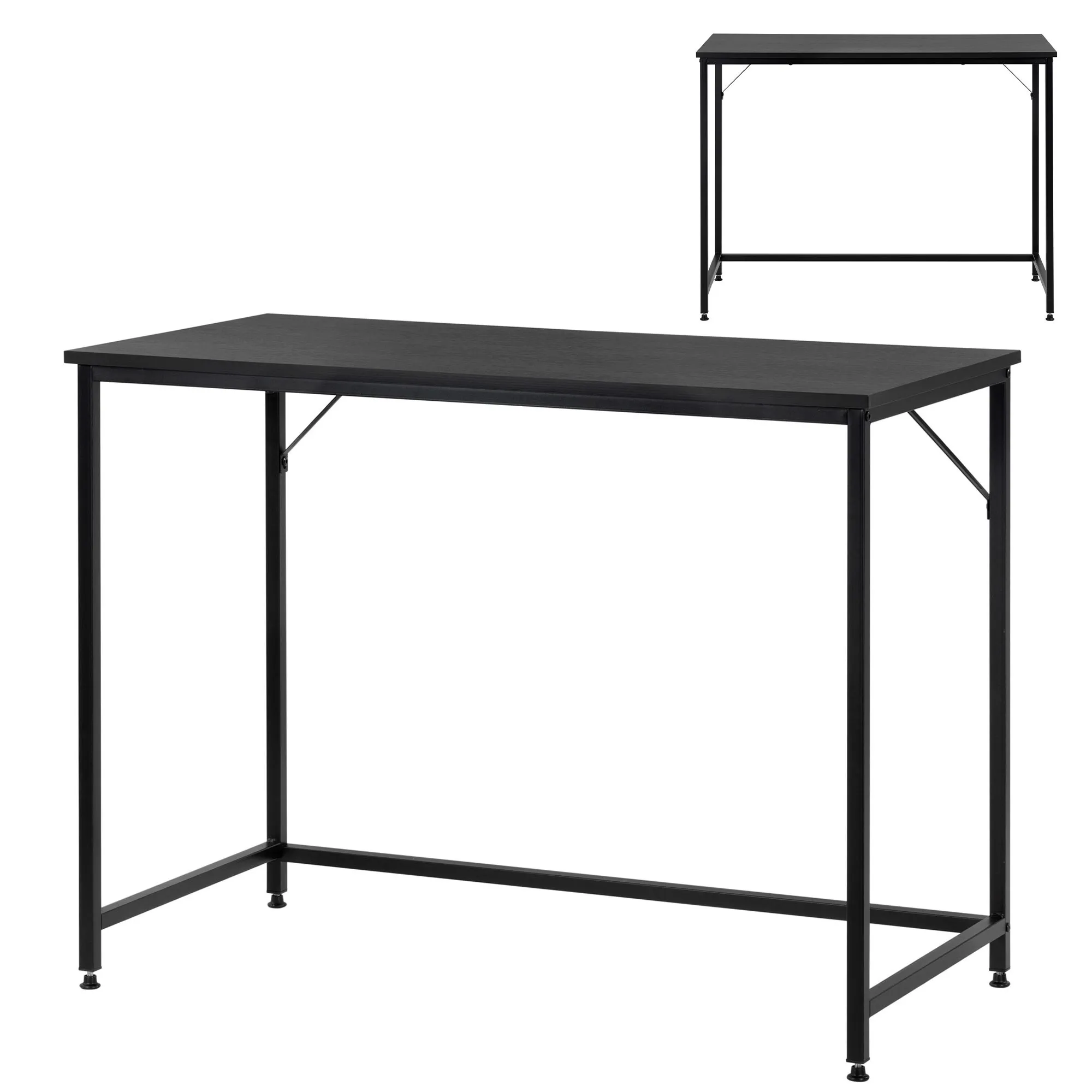 radni stol 100 x 50 x 76 cm, crni - slika 3