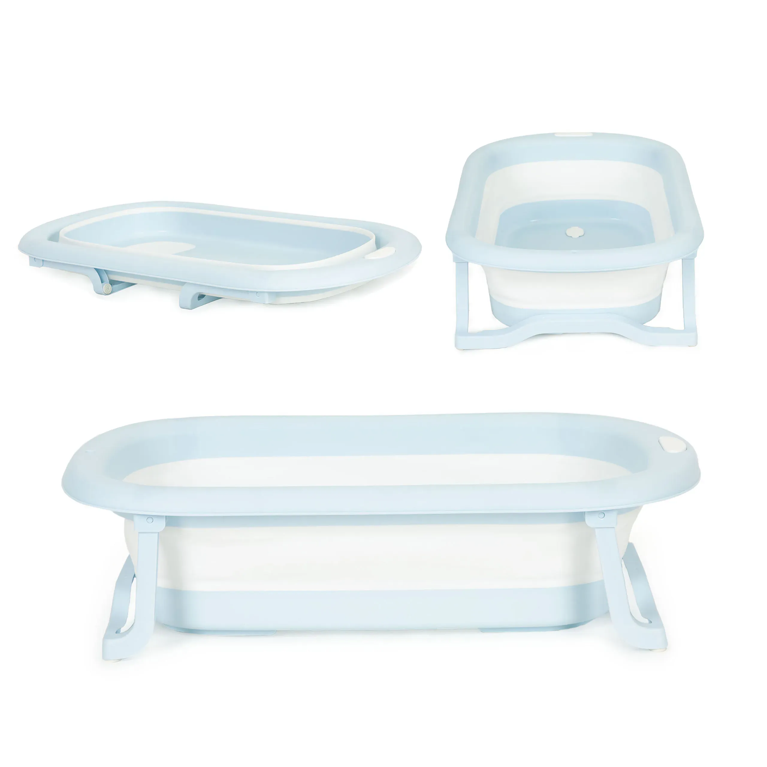 ecotoys sklopiva kadica za bebe bijela - slika 2