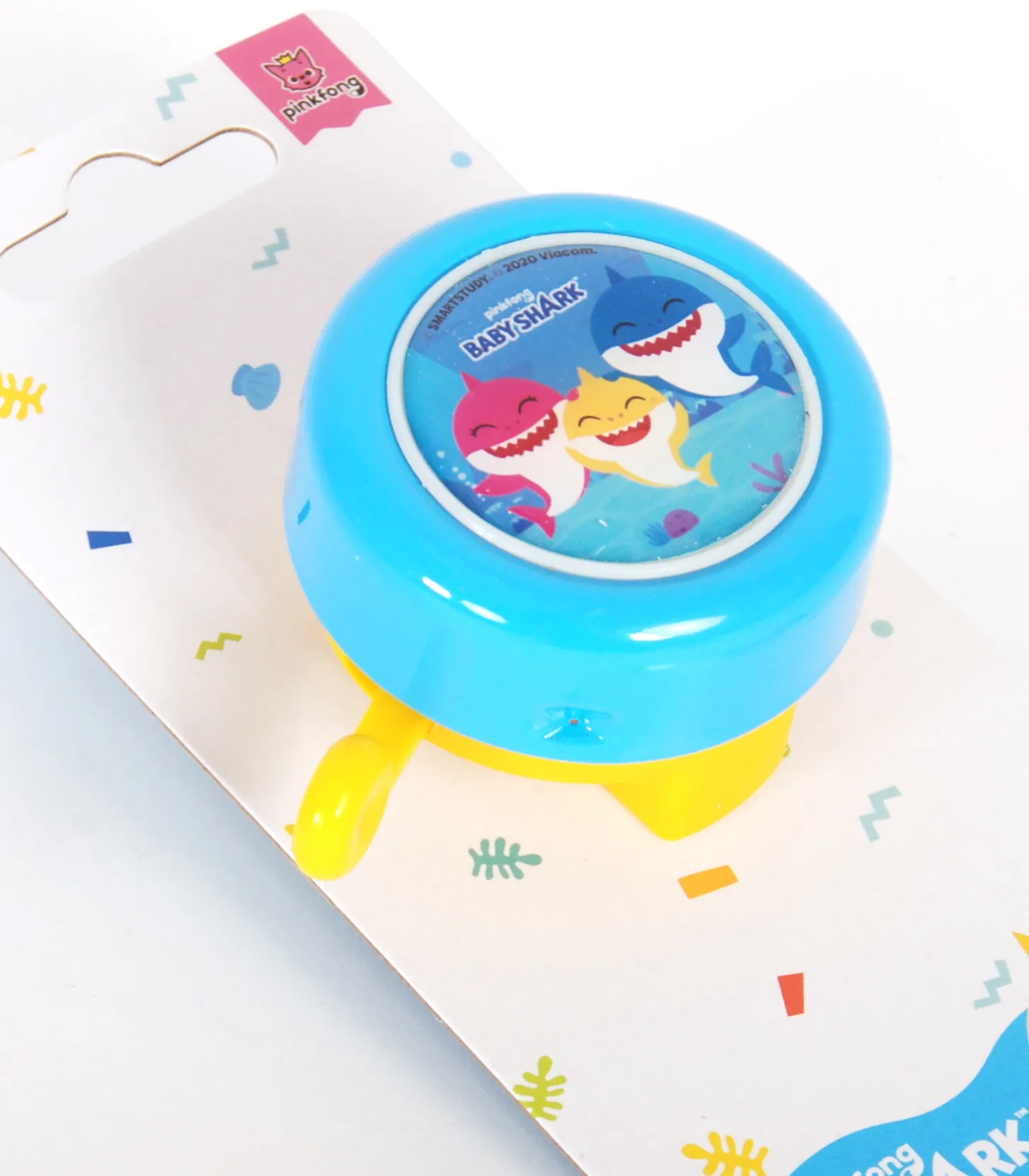 zvono za bicikl baby shark plavo - slika 4
