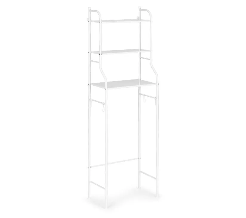 modernhome polica za kupaonicu bijela - slika 4