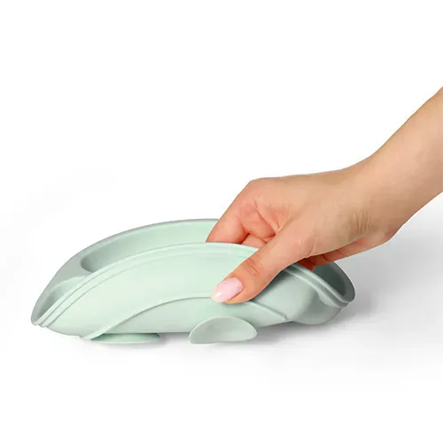 silikonski tanjur s vakuumom mint - slika 3