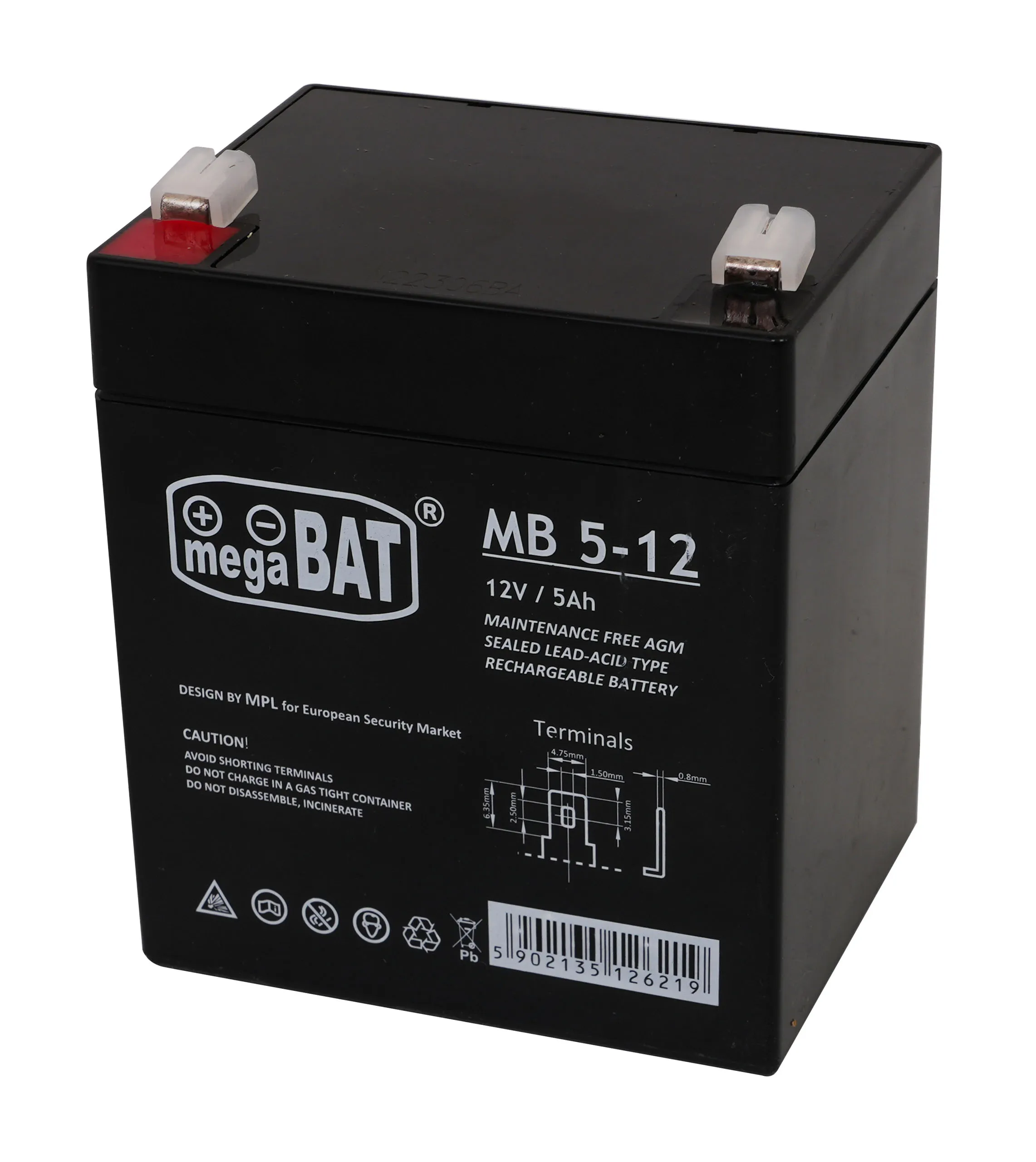 akumulator 12v/5ah - slika 4