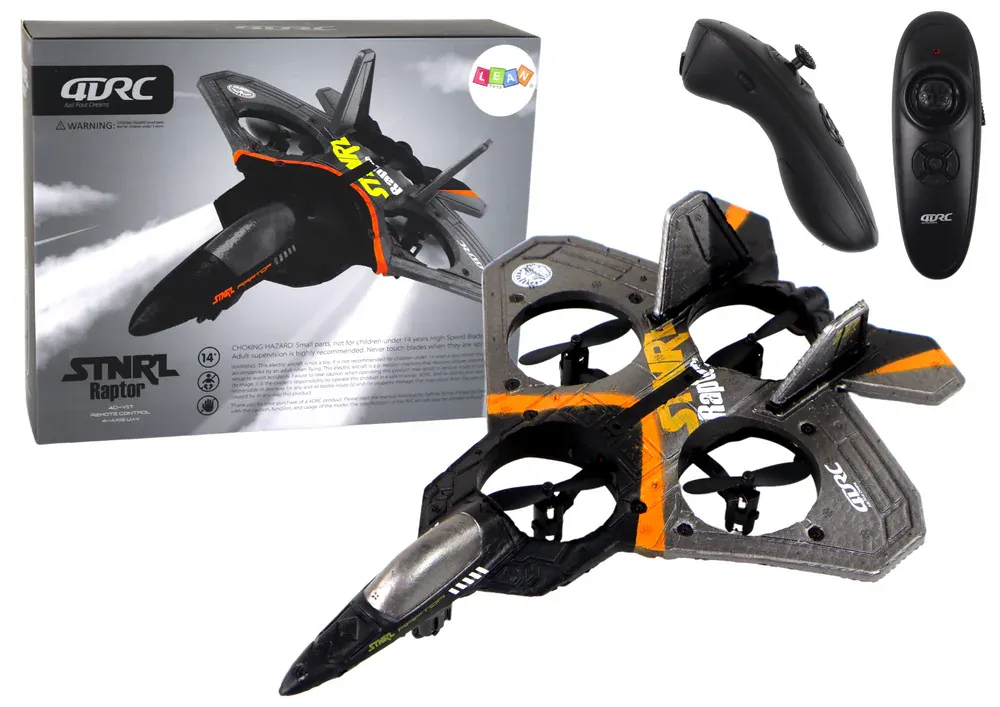rc borbeni avion srebrni - slika 1