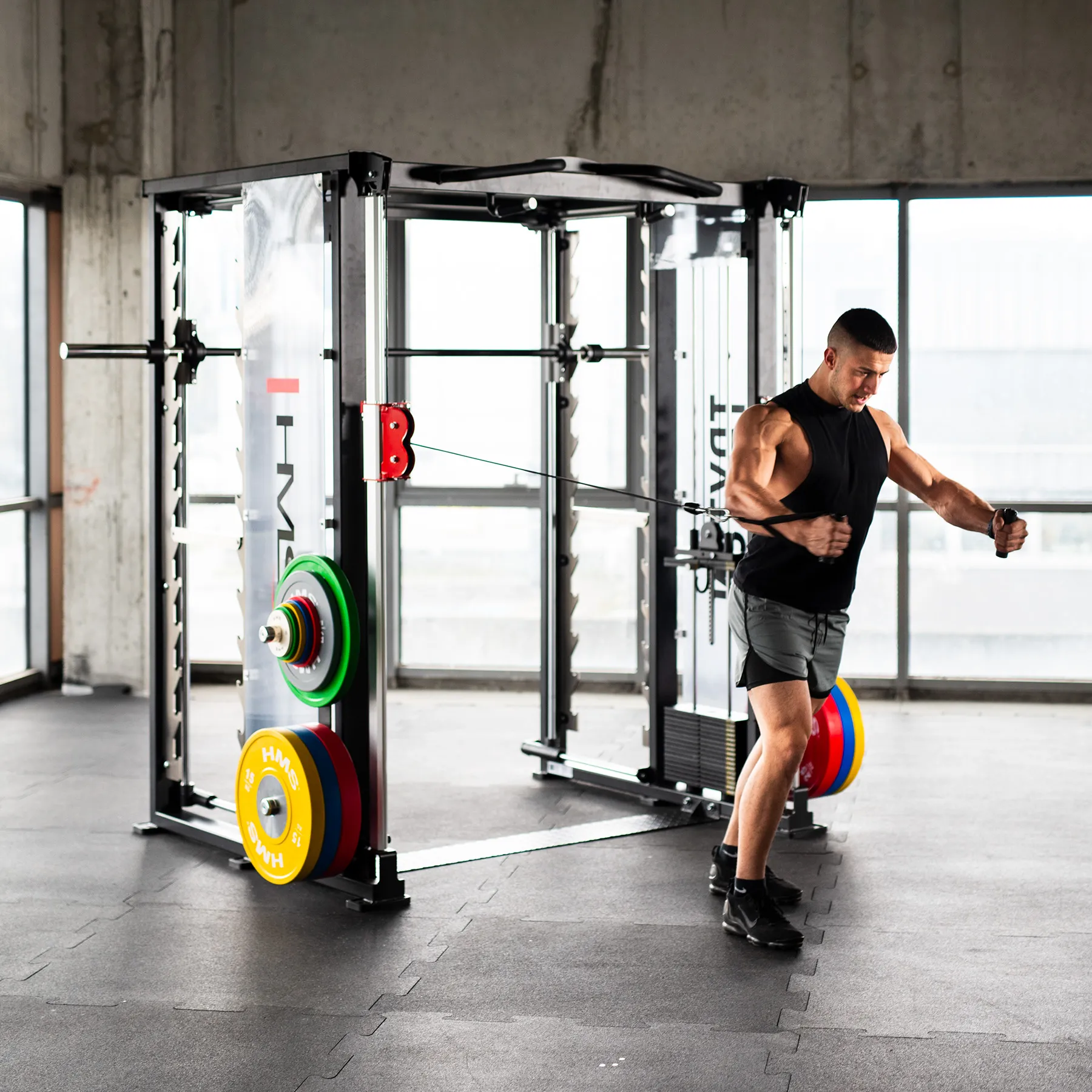 tryton stroj za trening sa smith machine 3d - slika 4