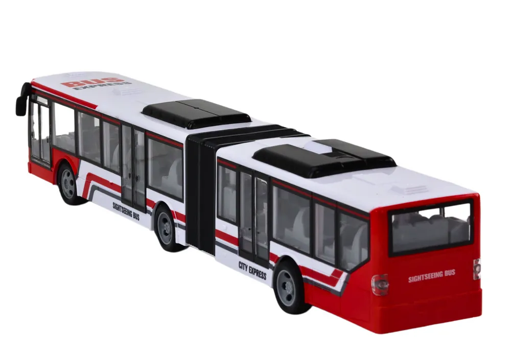 gradski autobus na daljinsko upravljanje rc crveno-bijeli - slika 4