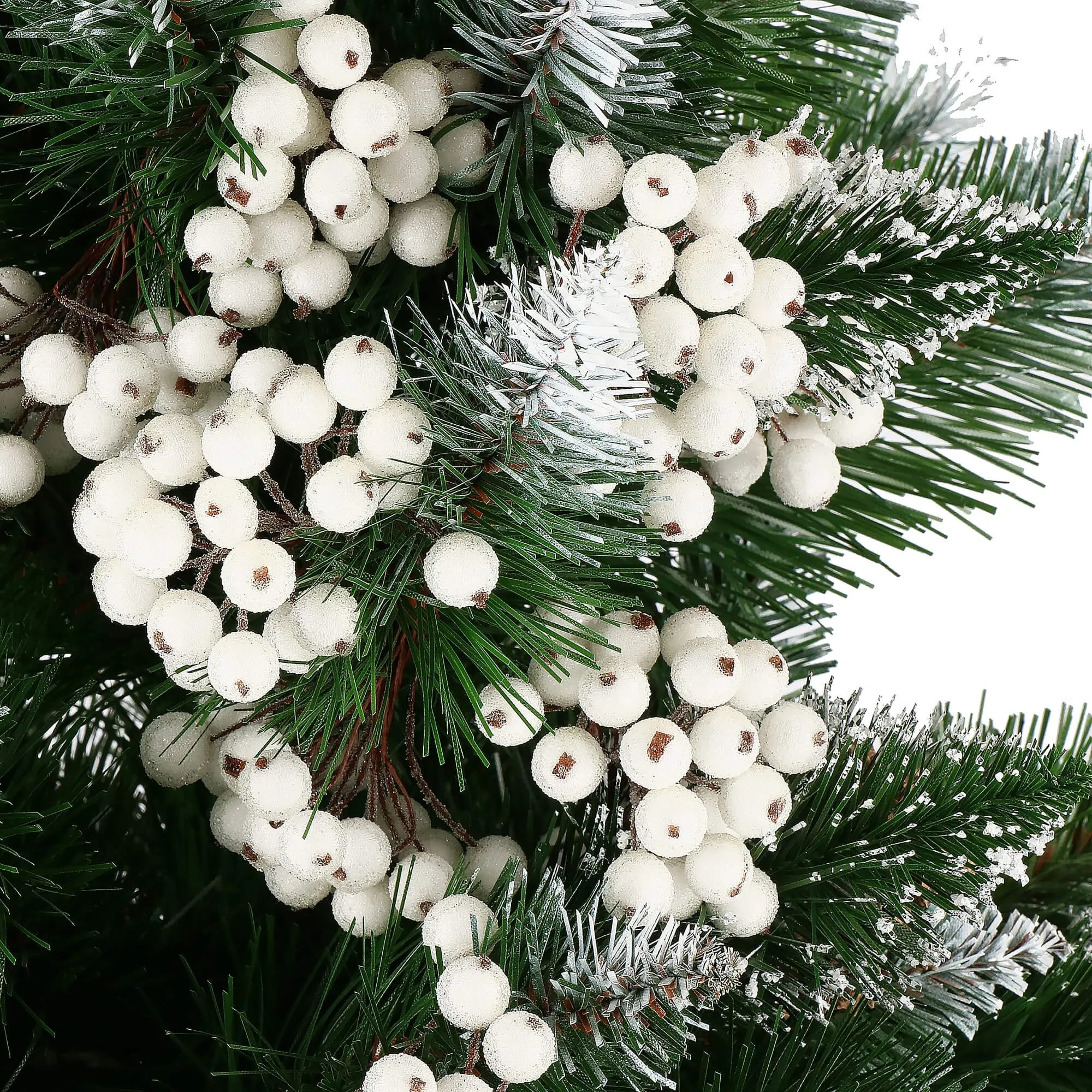 springos set umjetnih planinskih ruža, smrznuto bijela, 10-11 cm, 100 kom. - slika 9