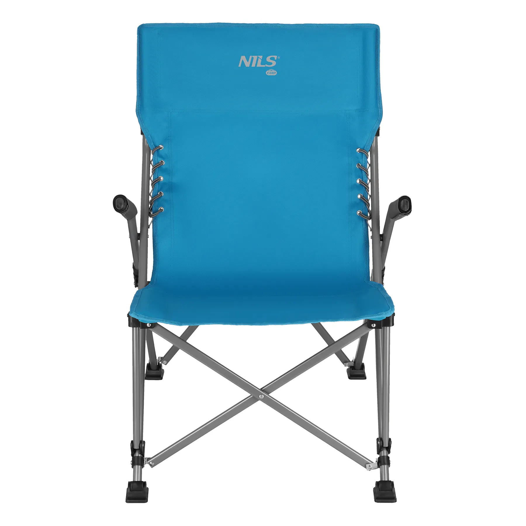 plava kamperska stolica 40x55x95cm nils camp - slika 5