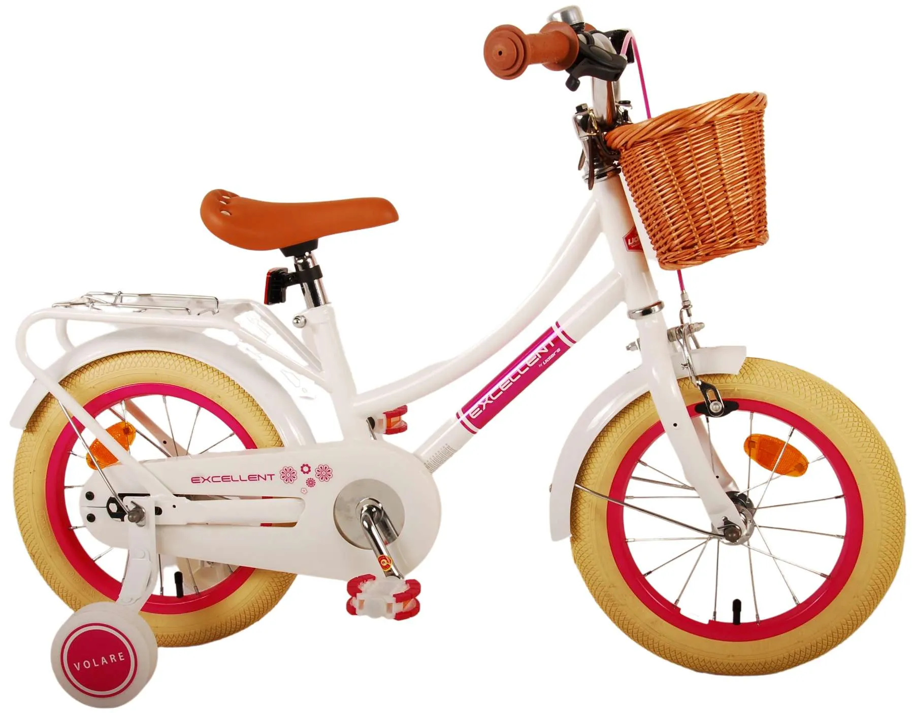 dječji bicikl volare excellent 14" bijeli - slika 3