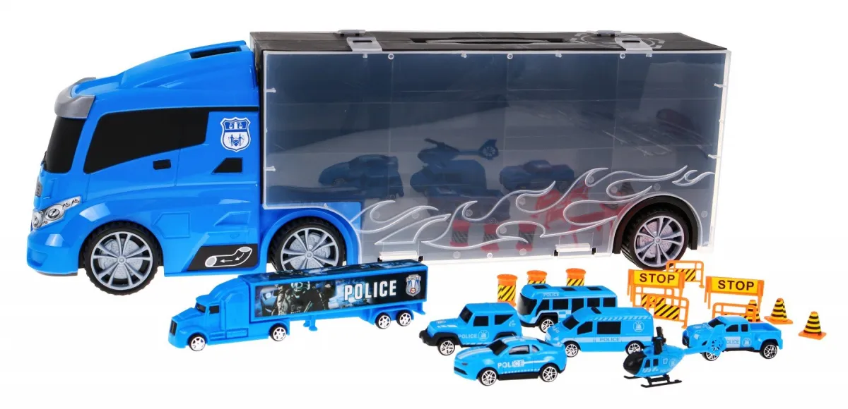 veliki policijski kamion transporter vozila i dodataka - slika 7