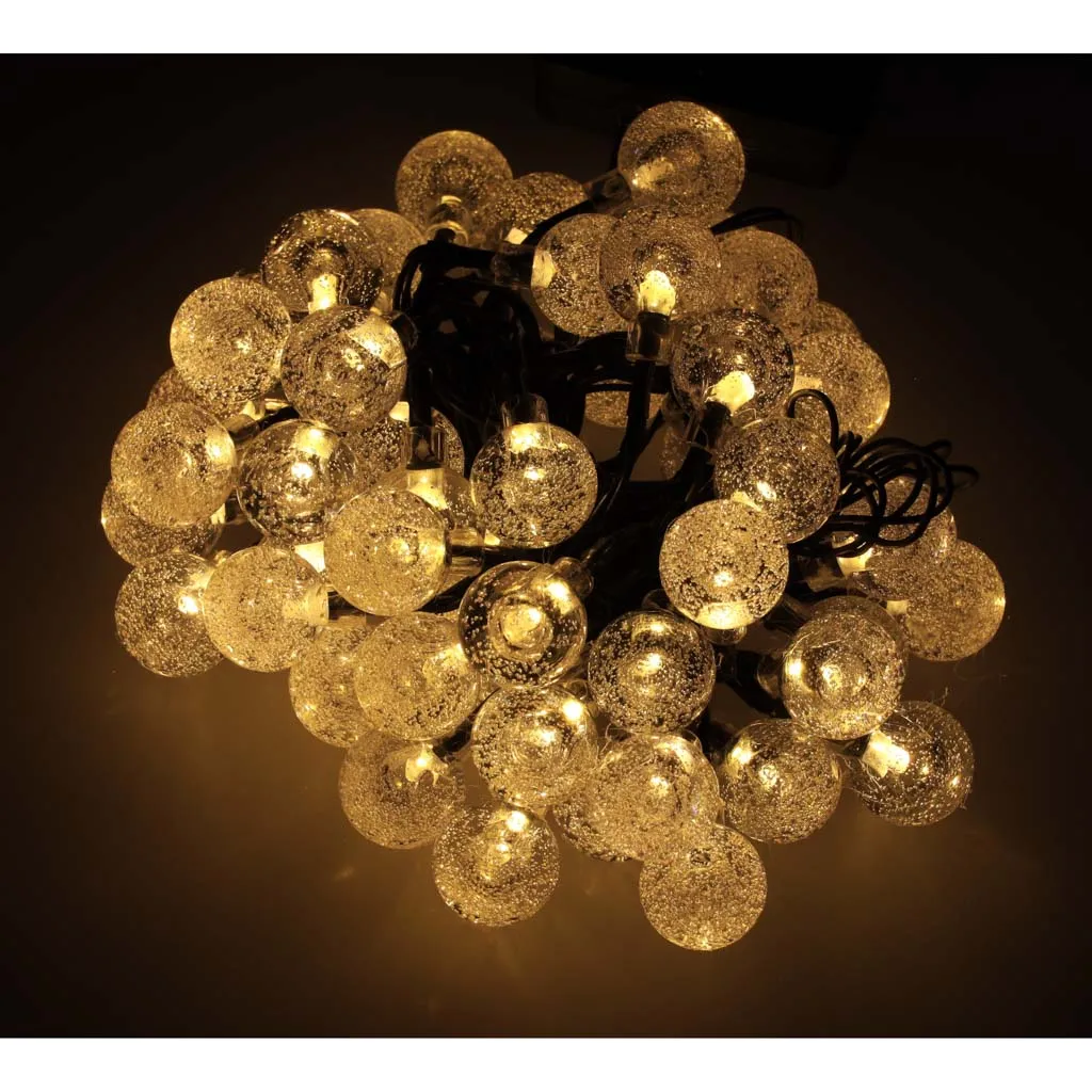 solarna kuglasta vrtna svjetla 7m 50led topla bijela - slika 10