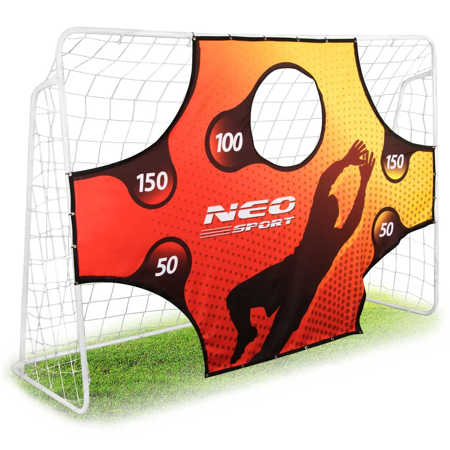 nogometni gol 245 x 155 x 80 cm + meta - slika 2