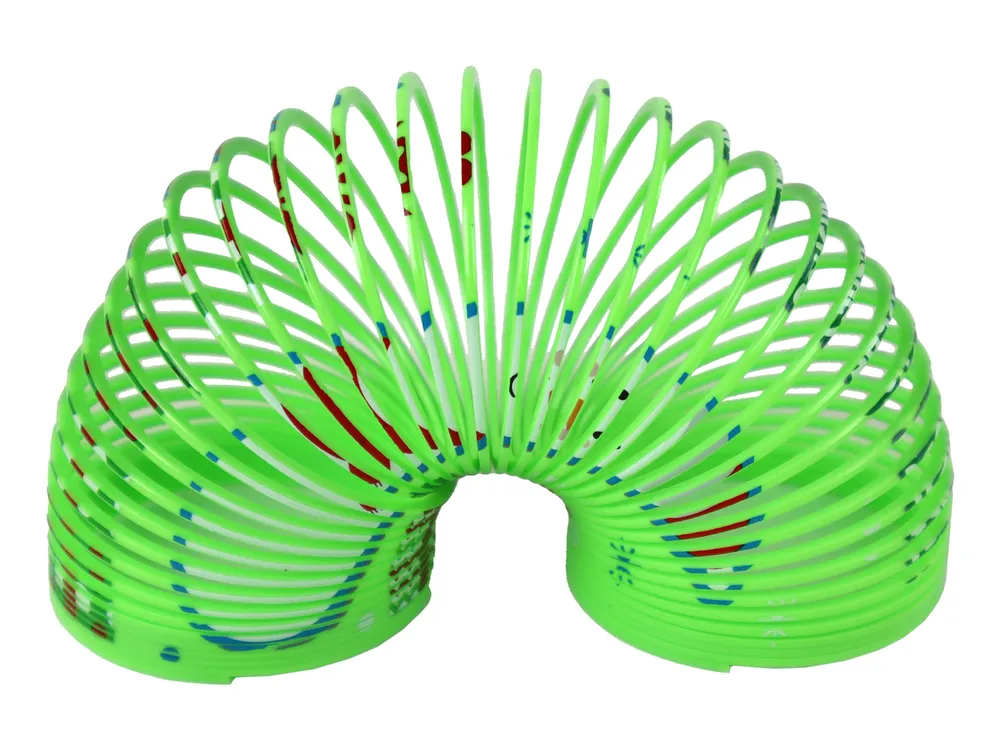 spiralna opruga s božićnim detaljima 6 cm zelena - slika 4