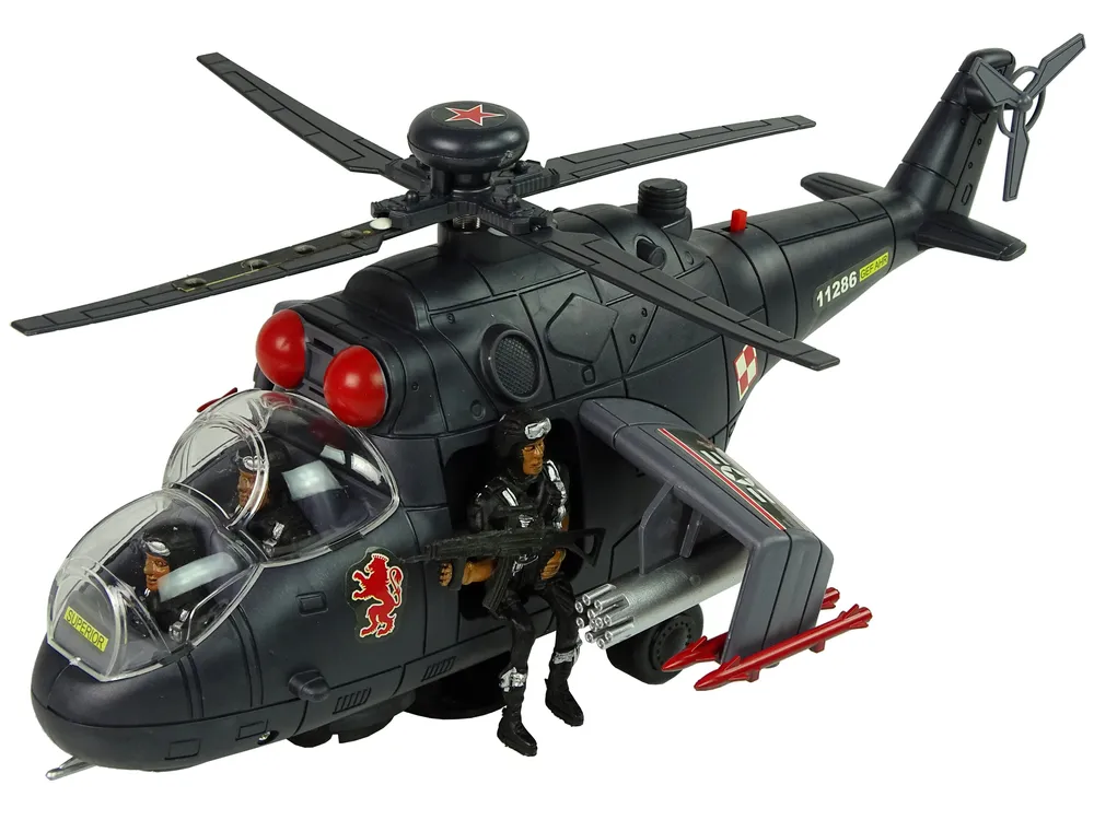 vojni helikopter s puškom - slika 3