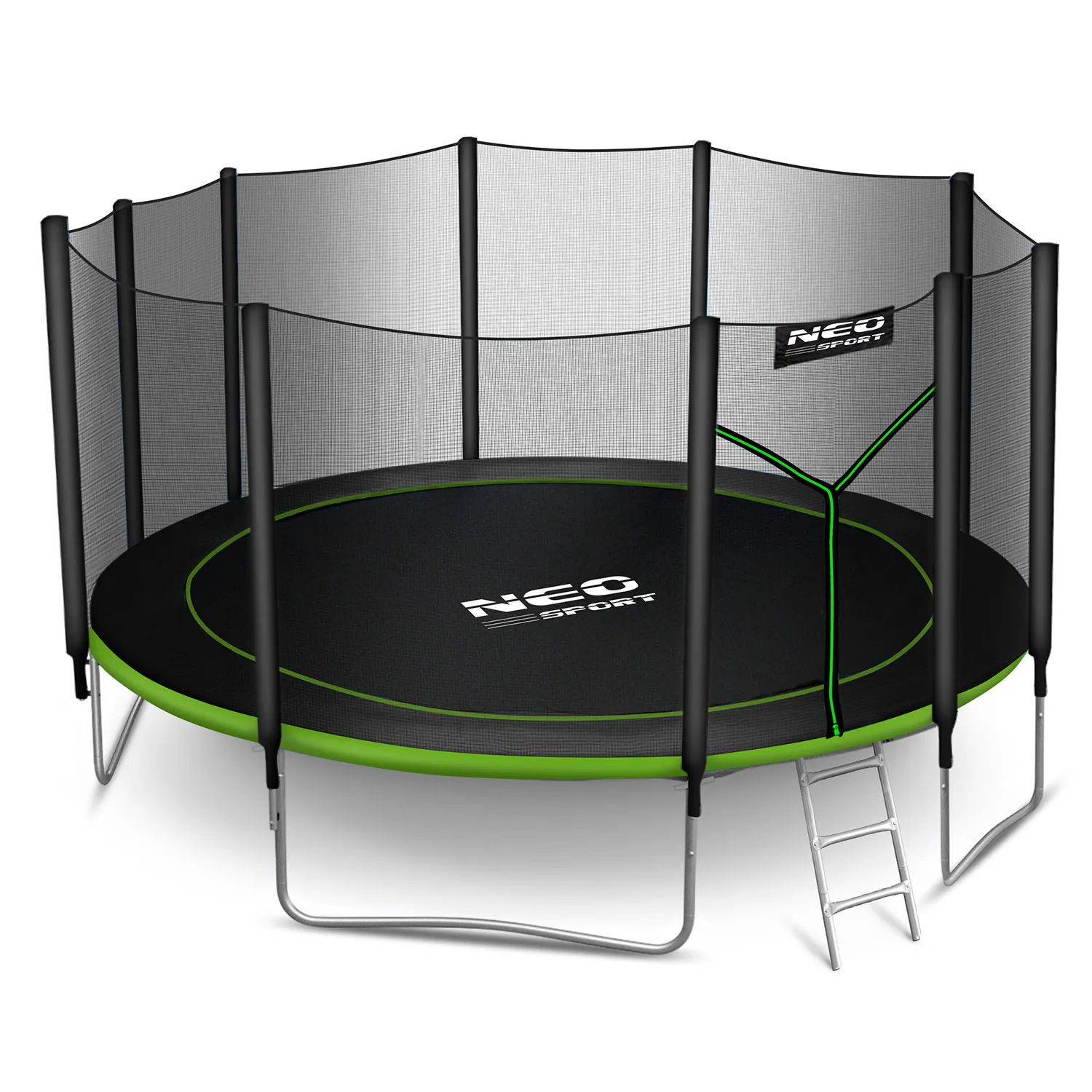 neo-sport vrtni trampolin 465 cm (15 ft) s vanjskom mrežom i ljestvama - slika 9