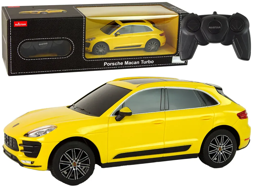 rastar porsche macan turbo 1:24 žuti - slika 2