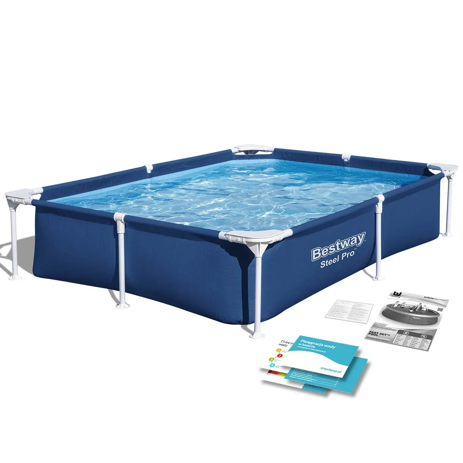 bestway bazen pravokutnog okvira 221x150x43 cm - slika 2