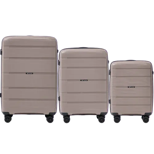 set kofera wings hawfinch 3.0 champagne - slika 2