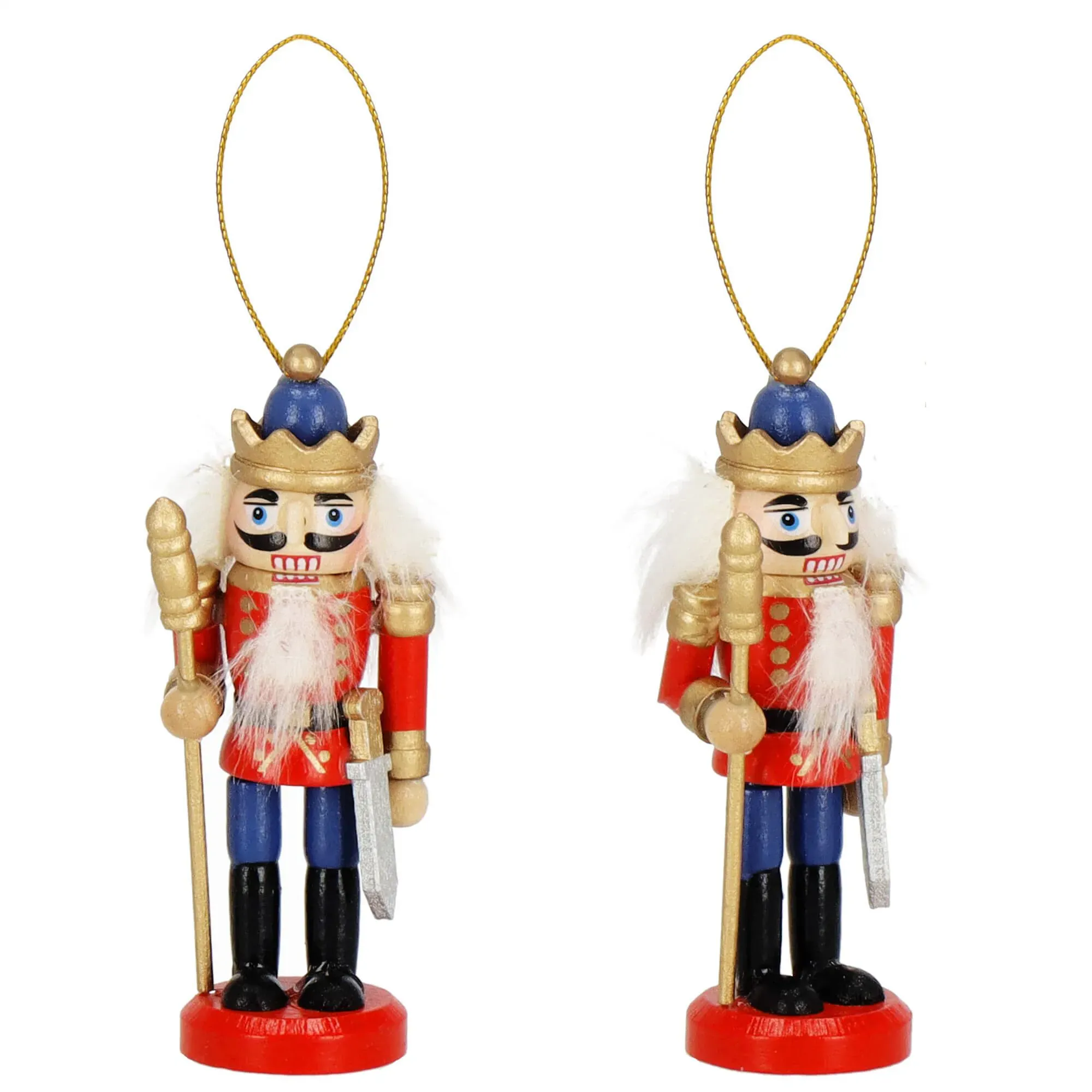 božićni ukrasi orašar – set od 3 komada (8 cm) - slika 2