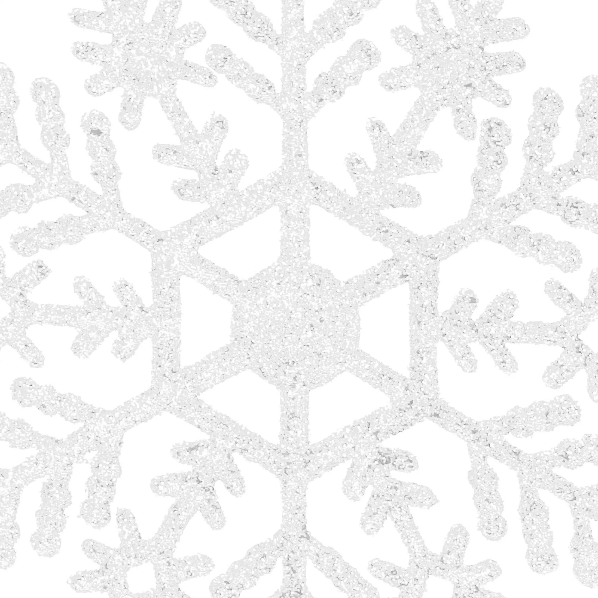 springos set božićnih ukrasa "snježne pahulje", 10 cm, 12 komada, srebrne - slika 6
