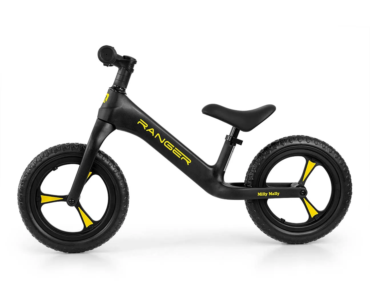 milly mally ranger dječji bicikl bez pedala crni - slika 3