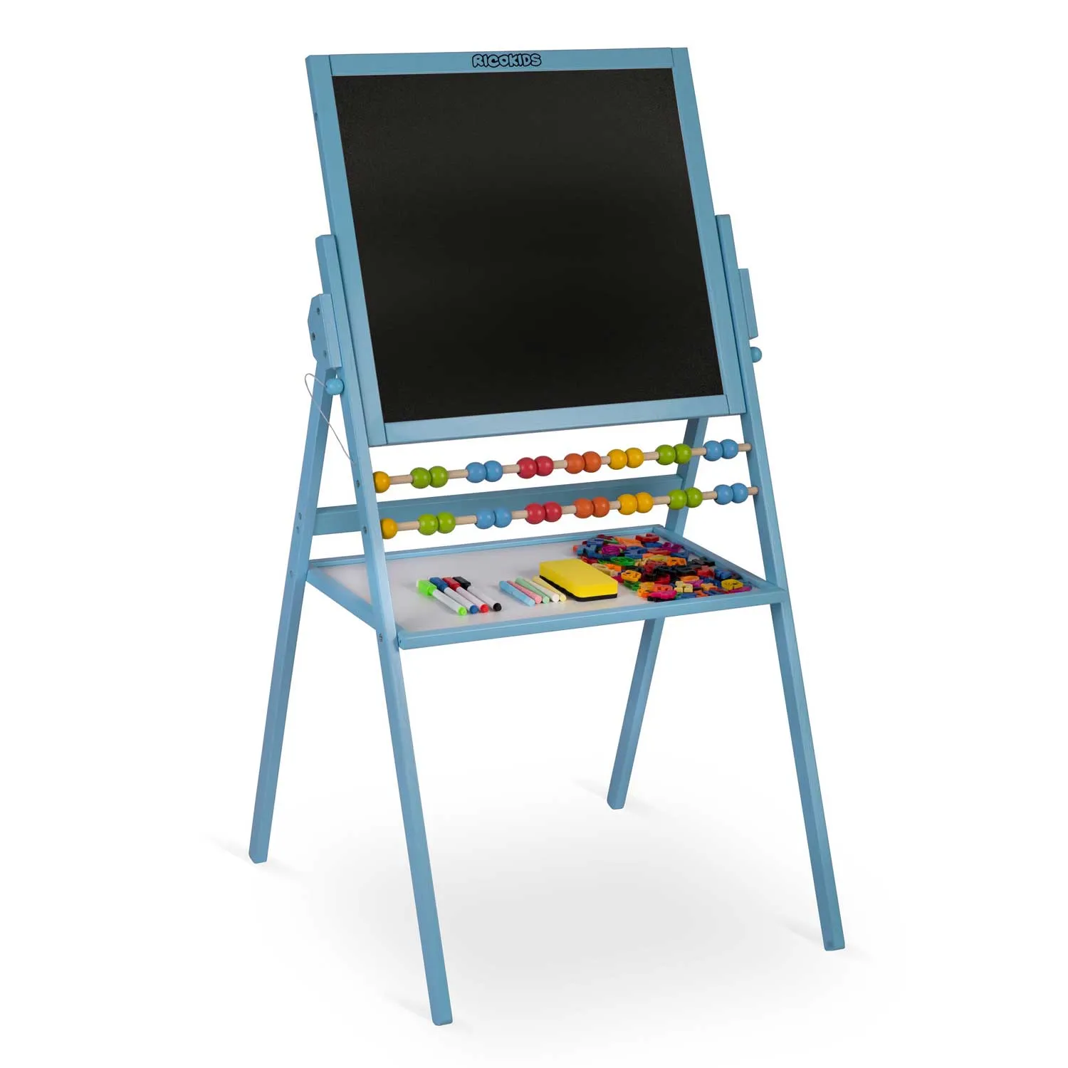 ricokids magnetska okretna ploča za kredu - plava - slika 6