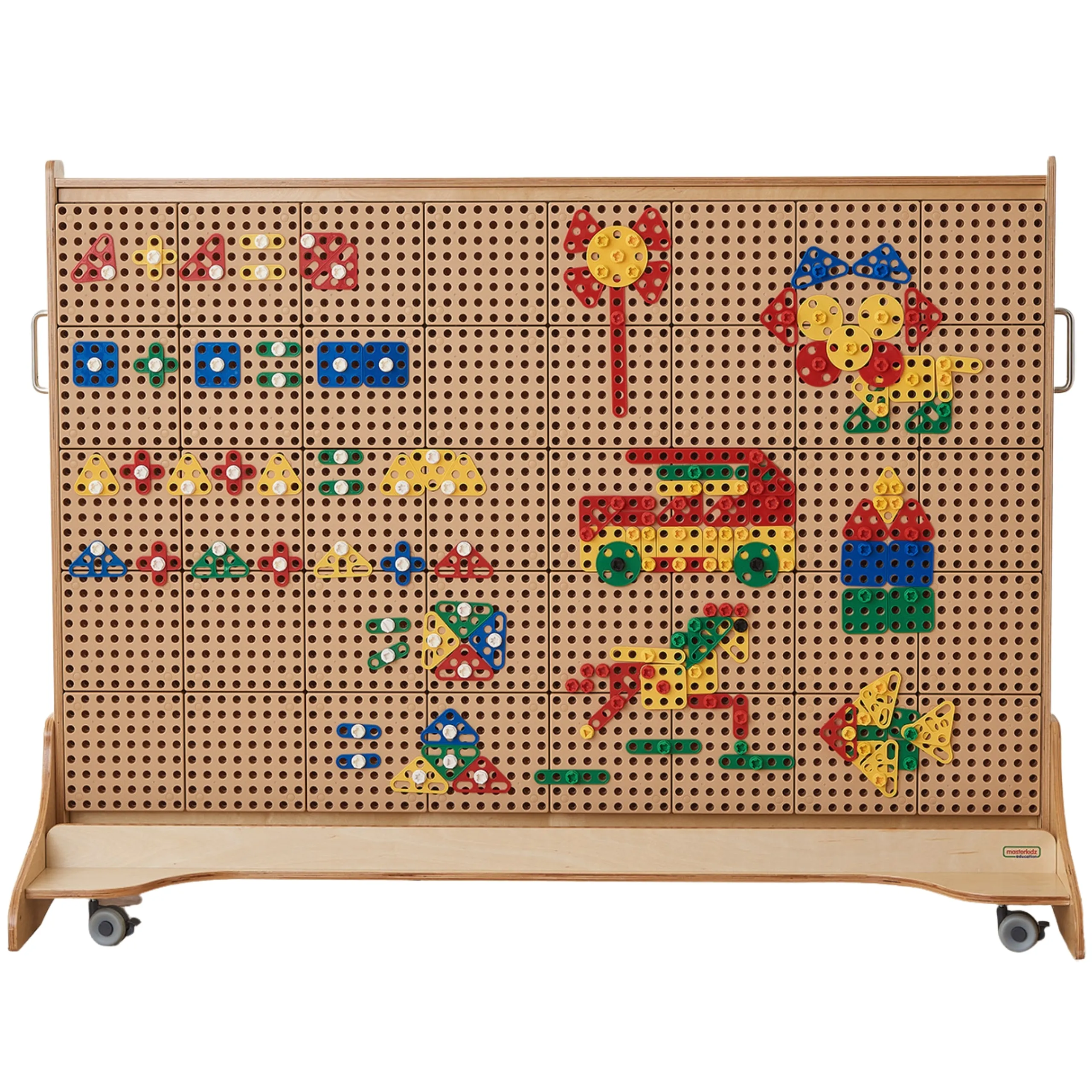 masterkidz set geometrijskih oblika kockica za zidne panele, 260 kom. - slika 7