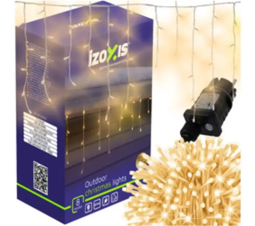 izoxis 300 led vanjska božićna svjetla – 15 m toplo bijela - slika 2