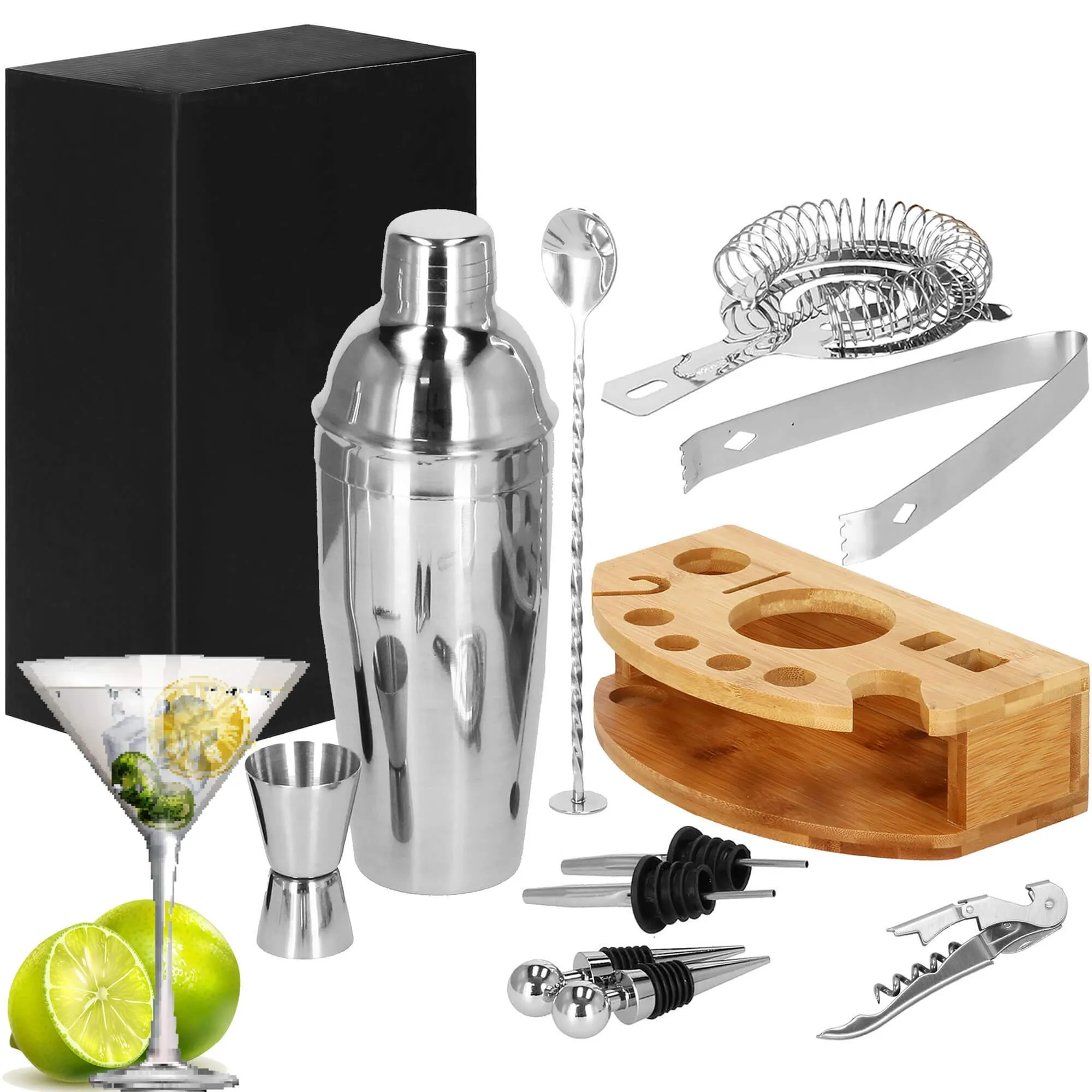 set za pića za barmene, shaker 750 ml, 12 dijelova - slika 3
