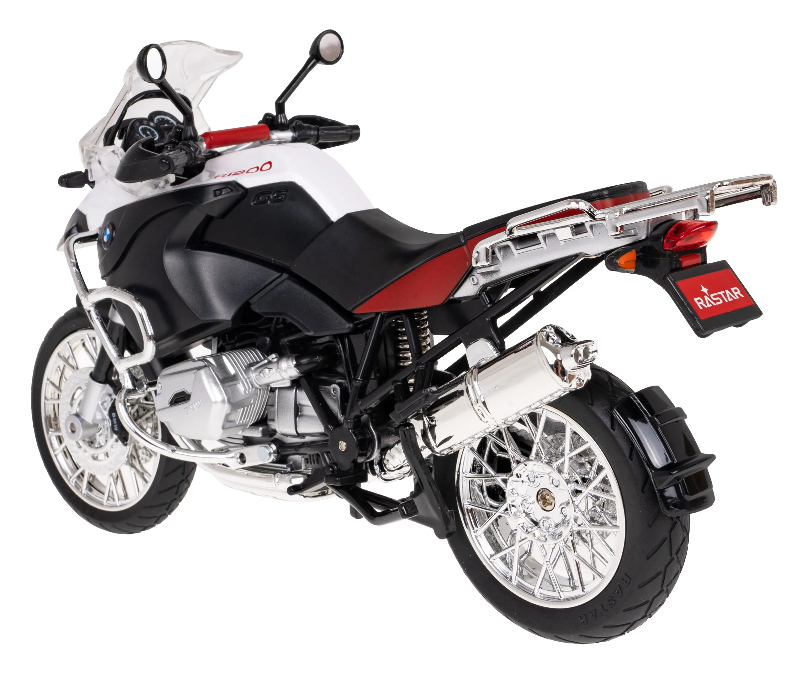 rastar motocikl bmw r1200gs 1:9 bijeli - slika 4