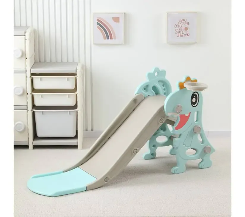 mamakids dječji tobogan za dvorište i igraonicu " dinosaur "– zelena boja - slika 2