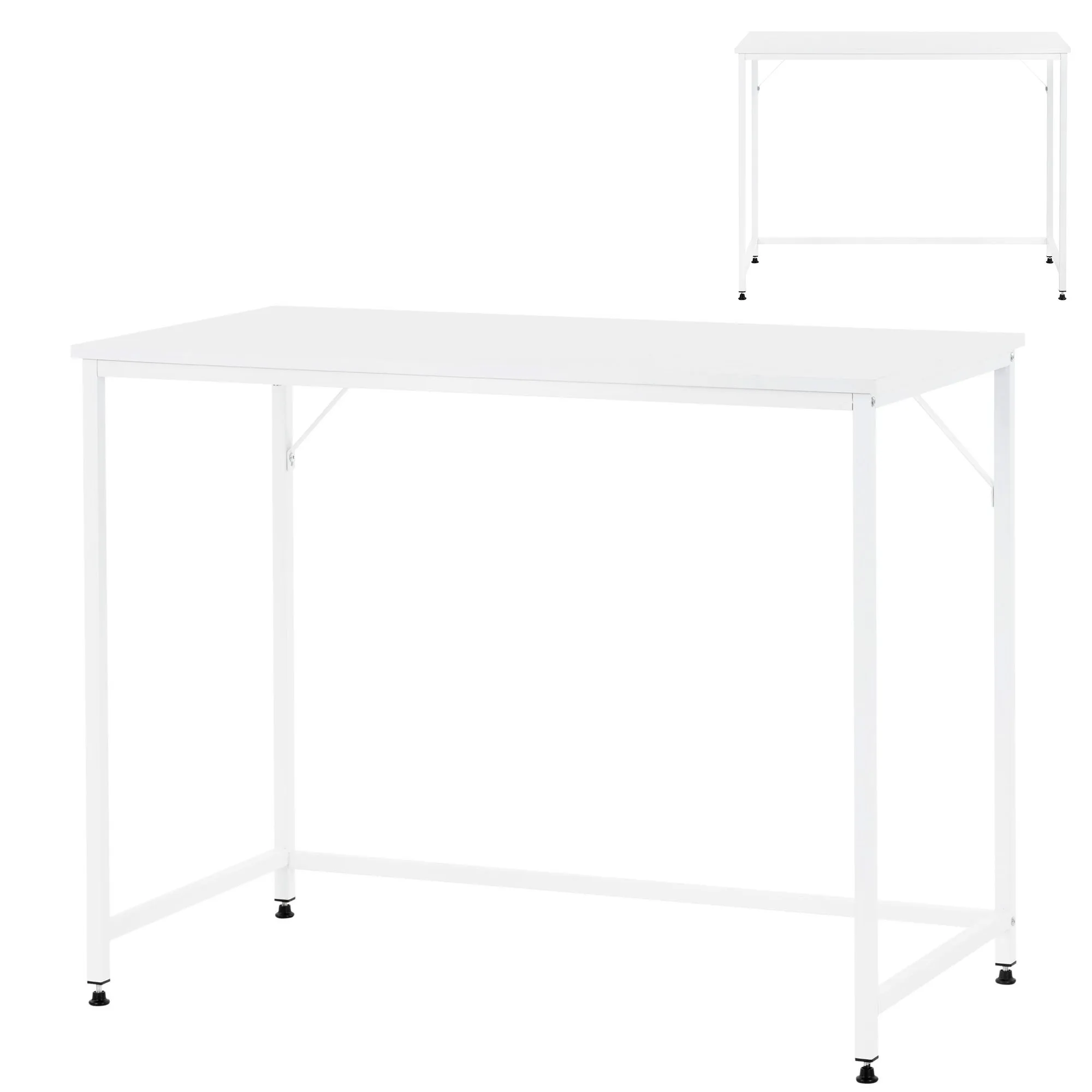 radni stol 100 x 50 x 76 cm bijeli - slika 7