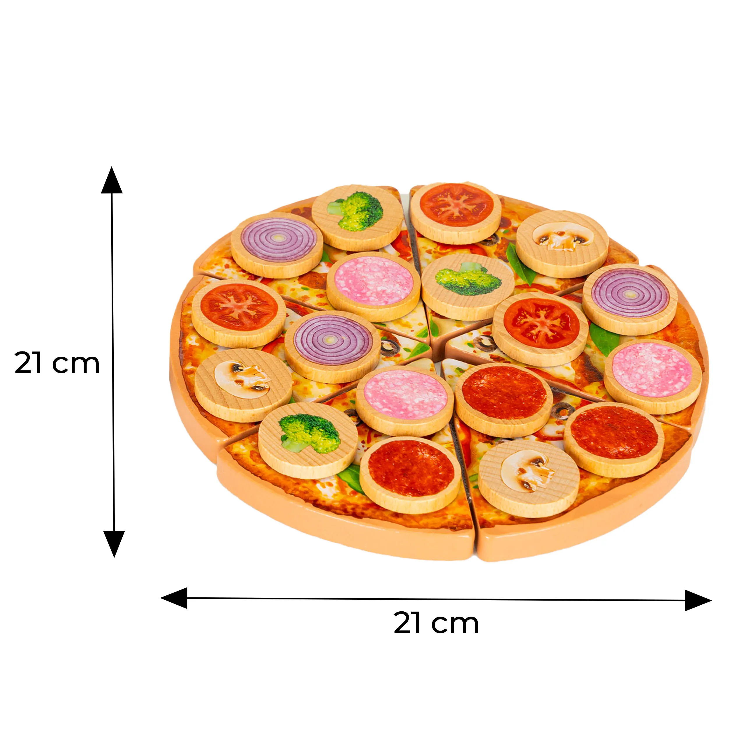 drvena pizza 27 elemenata - slika 5