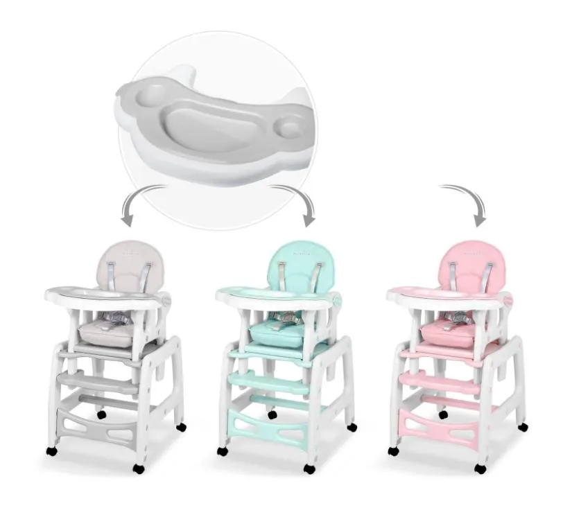 poslužavnik za visoku stolicu sinco ricokids - siva - slika 6