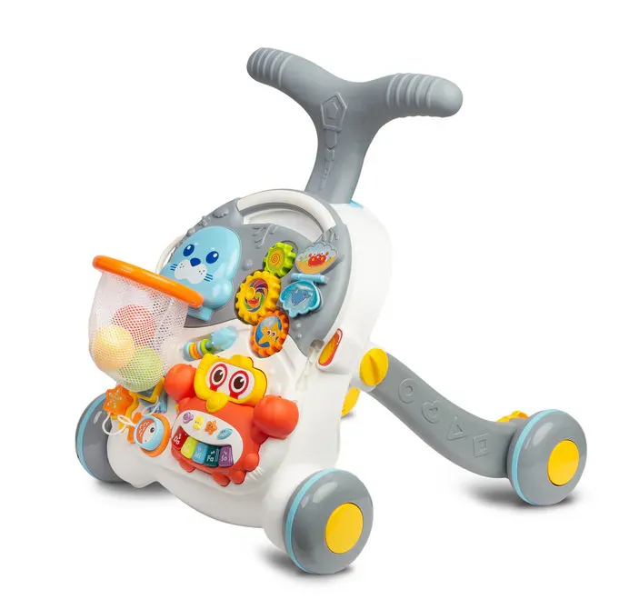toyz 2 u 1 guralica i stol za igru, siva - slika 1
