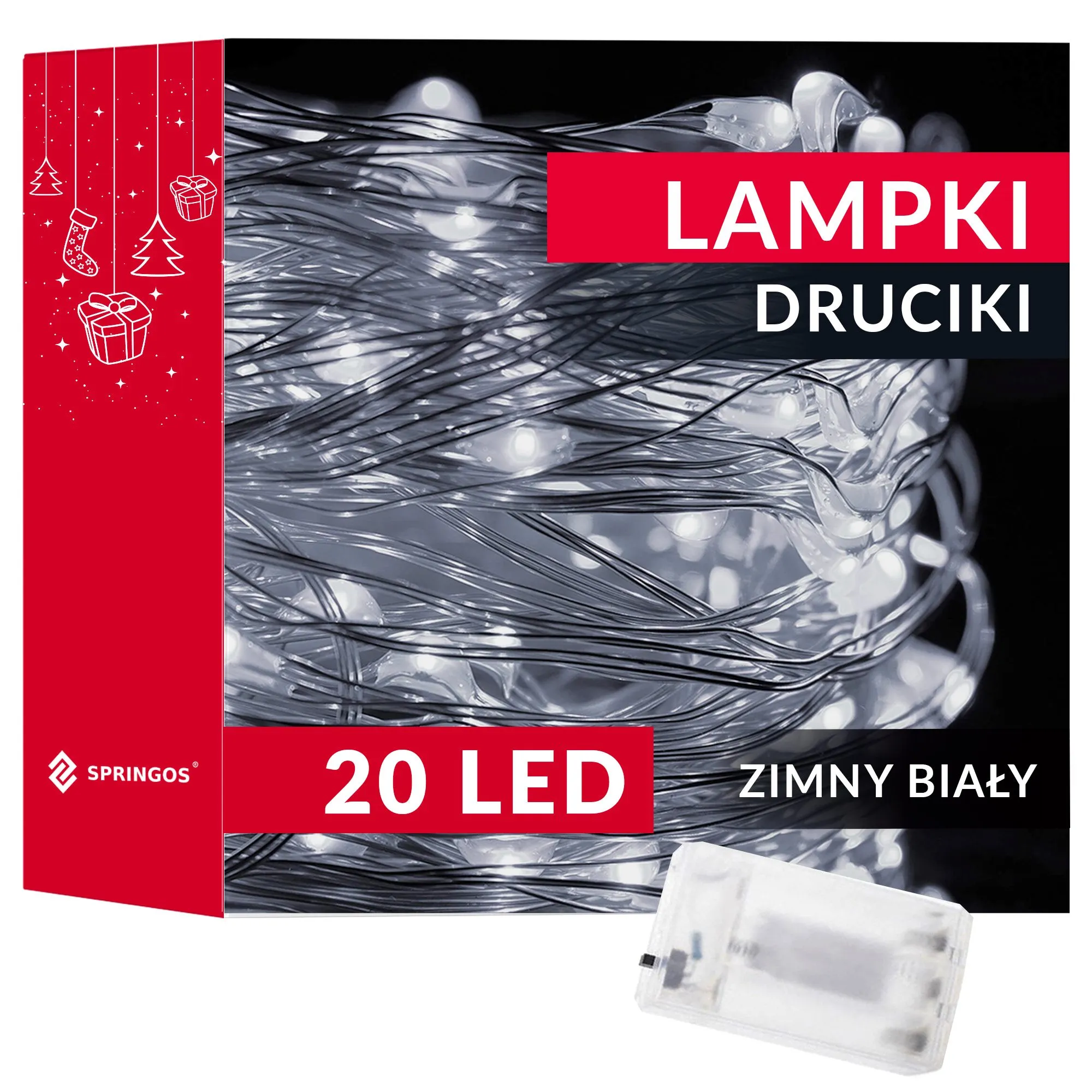 led lampice na baterije – 20 led dioda hladno bijela - slika 8