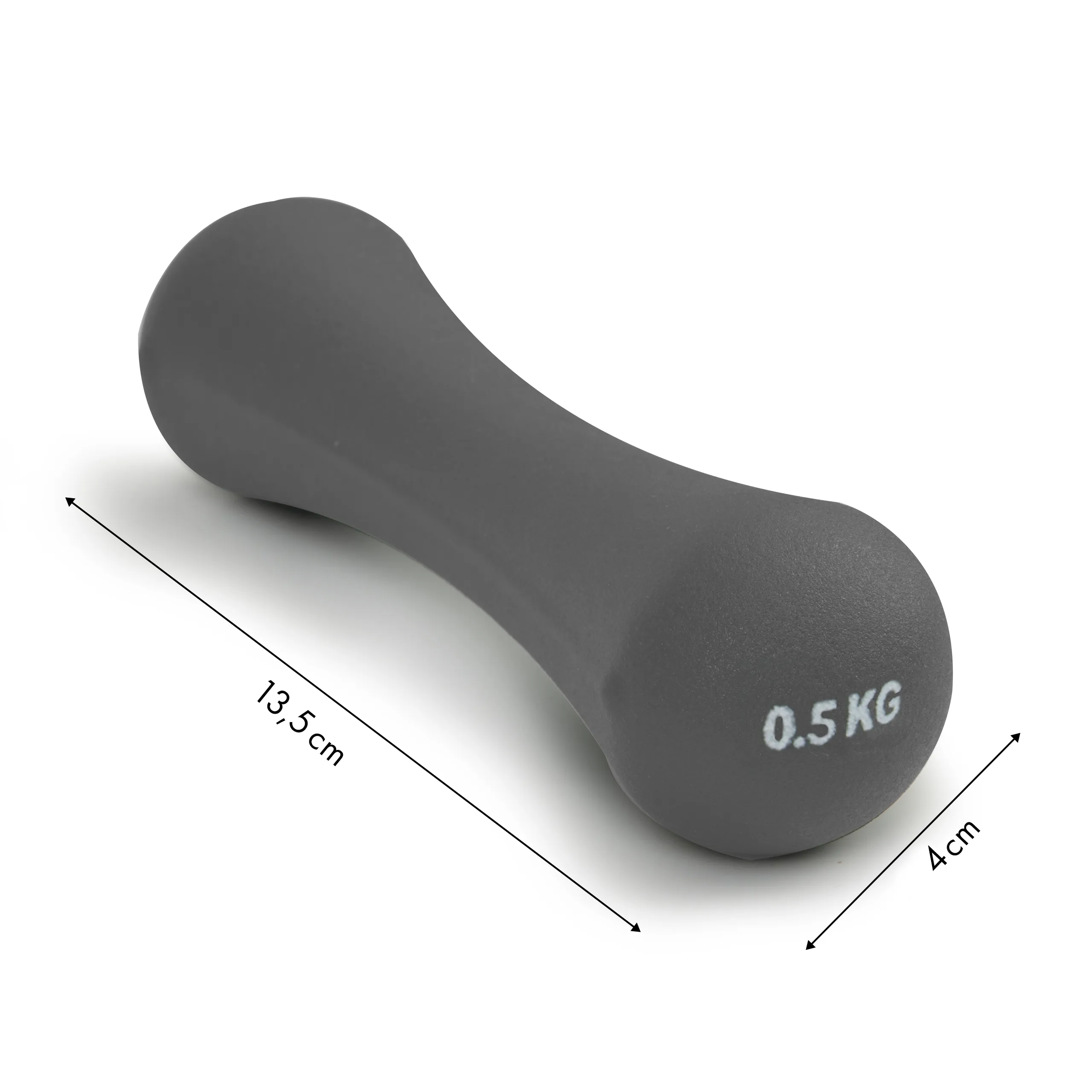 modernhome bučice za vježbanje a2 2x0,5kg sive - slika 6