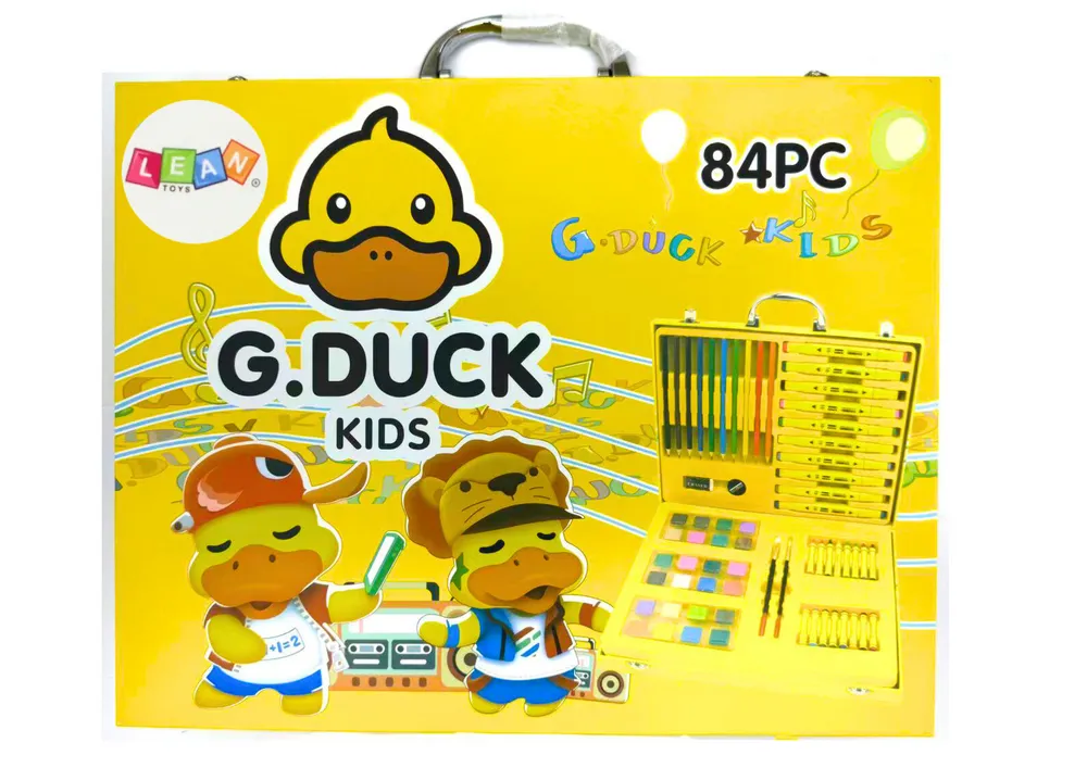 art set u koferu - žuto pače 84 el - slika 4