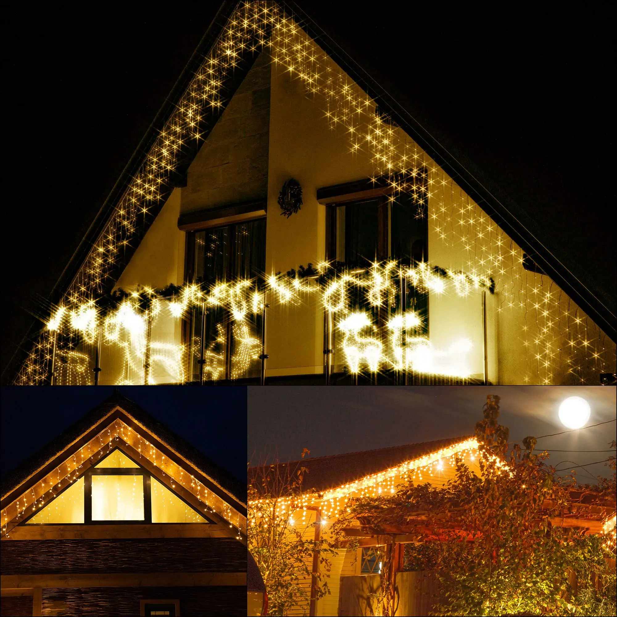 springos žaruljice zavjesa, 300 led - slika 2