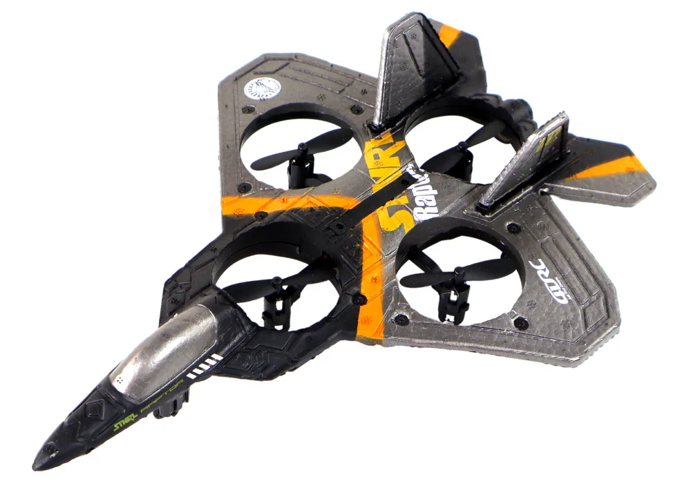 rc borbeni avion srebrni - slika 3