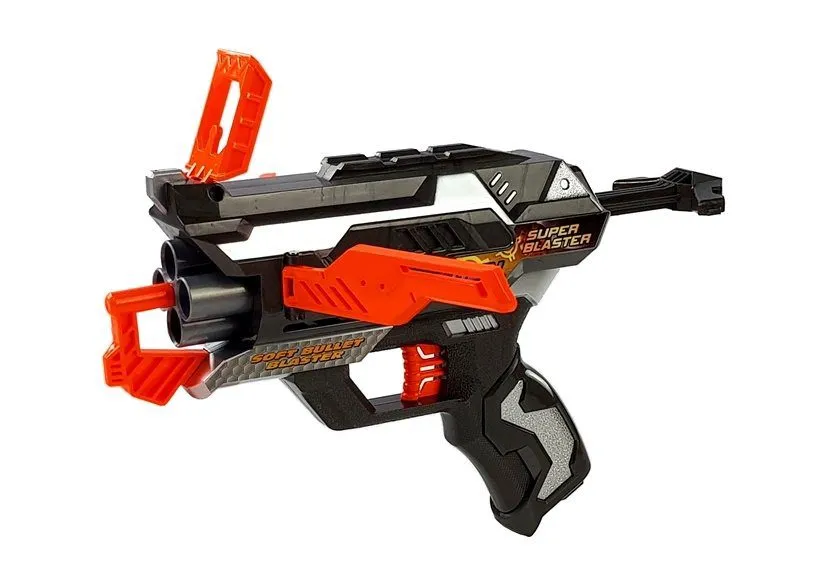 pištolj blaster s pjenastim patronama 10 kom. s maskom - slika 4