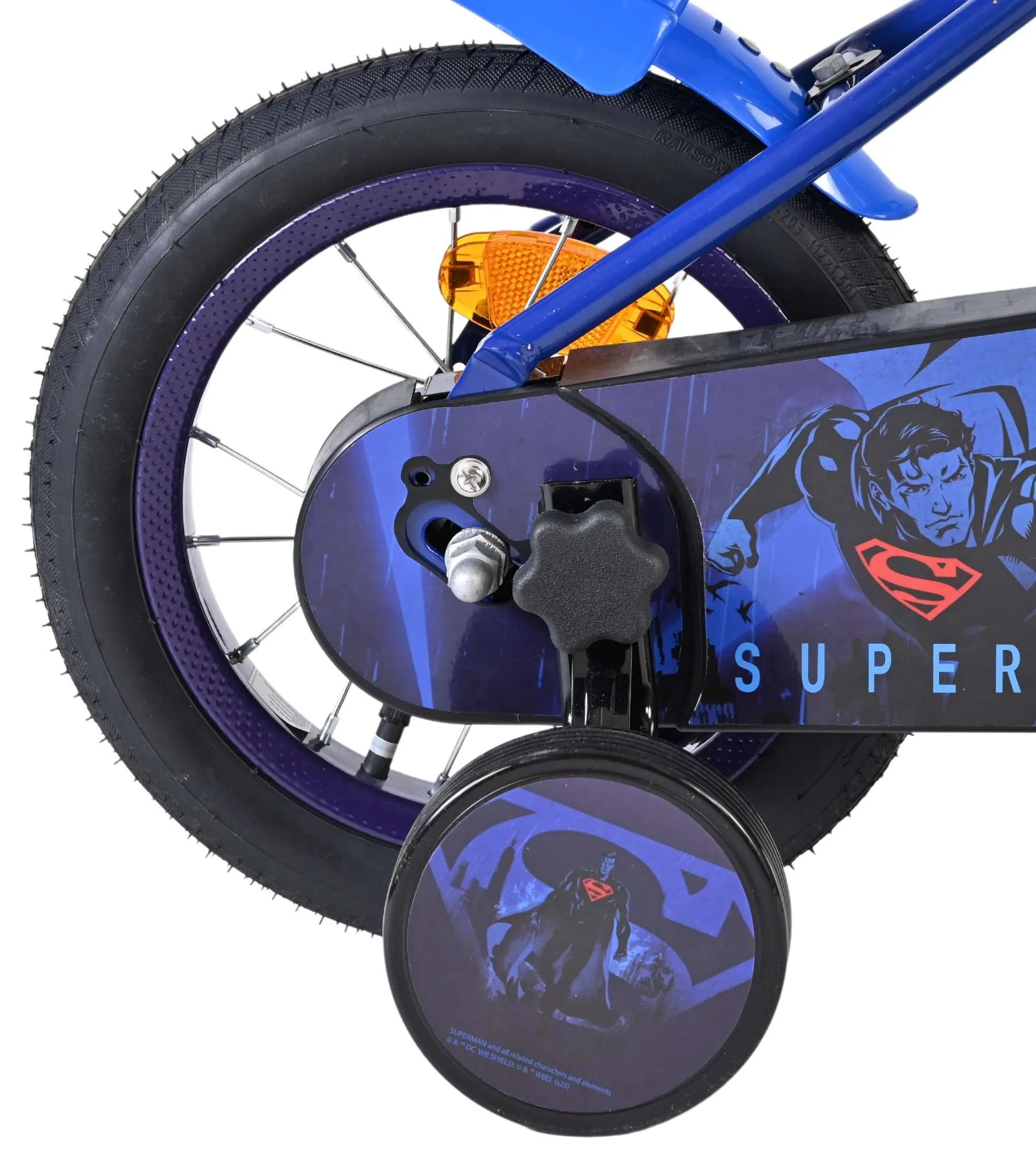 volare dječji bicikl superman 12″ plave boje - slika 3