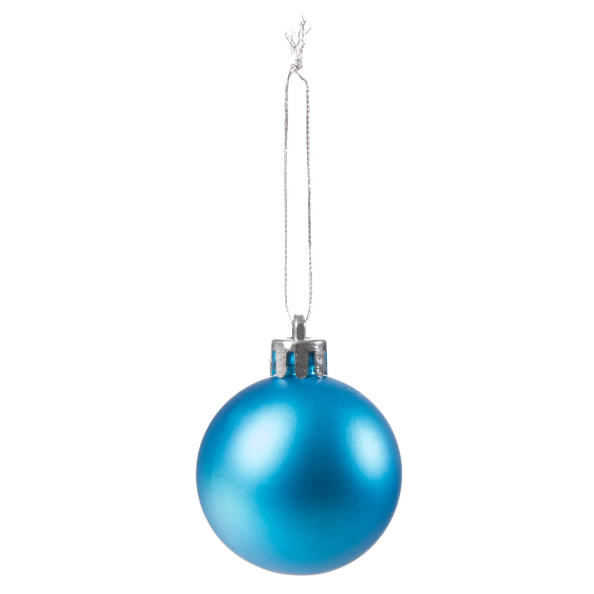 božićne kuglice 4 cm – set od 20 komada, plave - slika 5