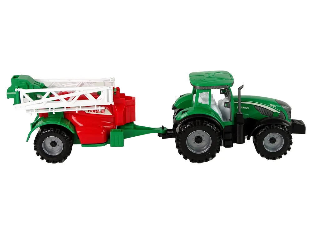 zeleni traktor sa crvenom prskalicom - slika 6