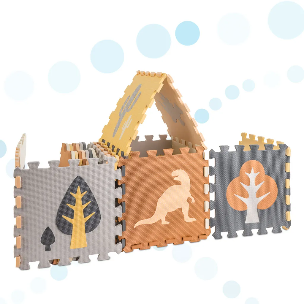 pjenasta puzzle podloga/ogradica za igru 36 elemenata dinosauri - slika 6