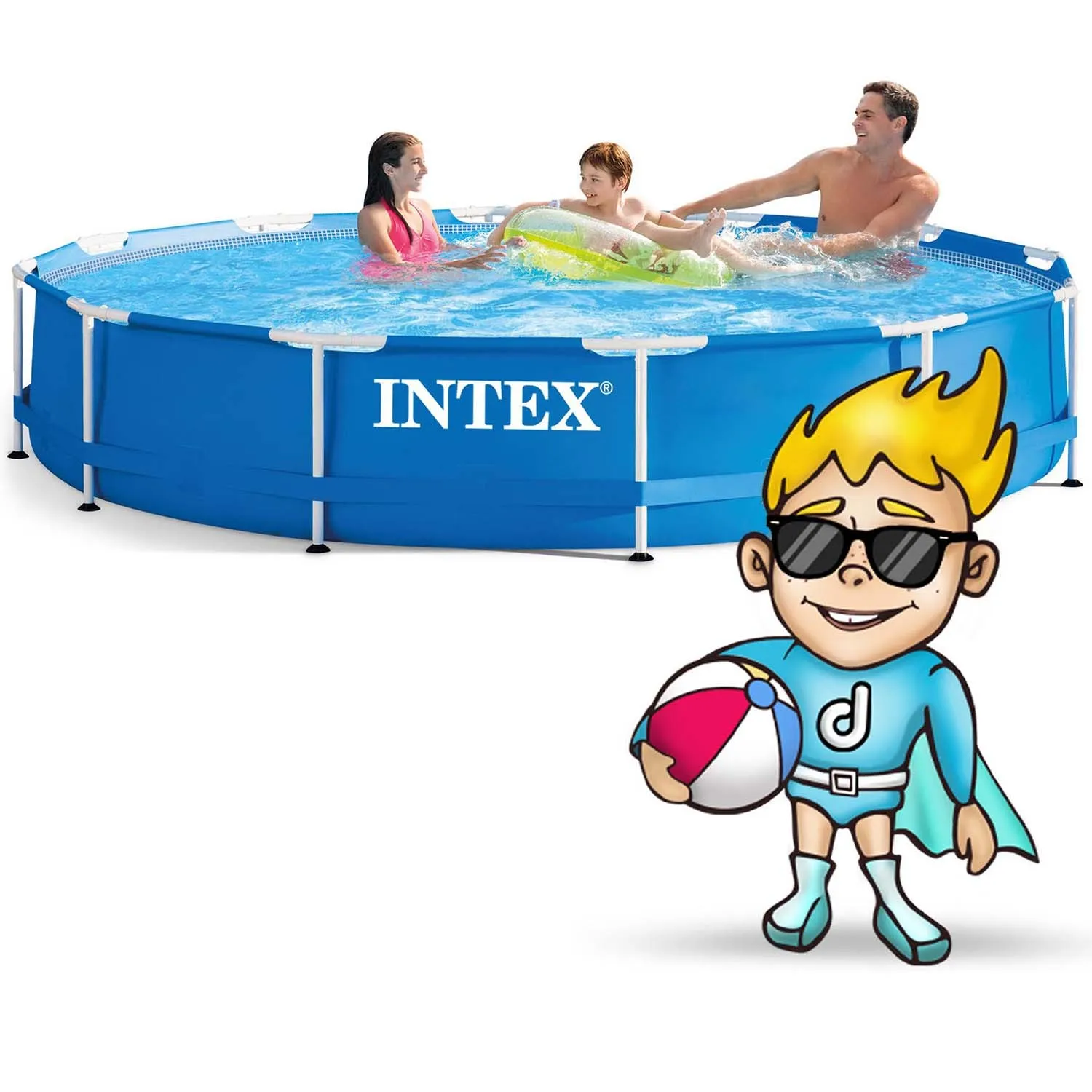 okvirni vrtni bazen 366 x 76 cm 16u1 intex - slika 3
