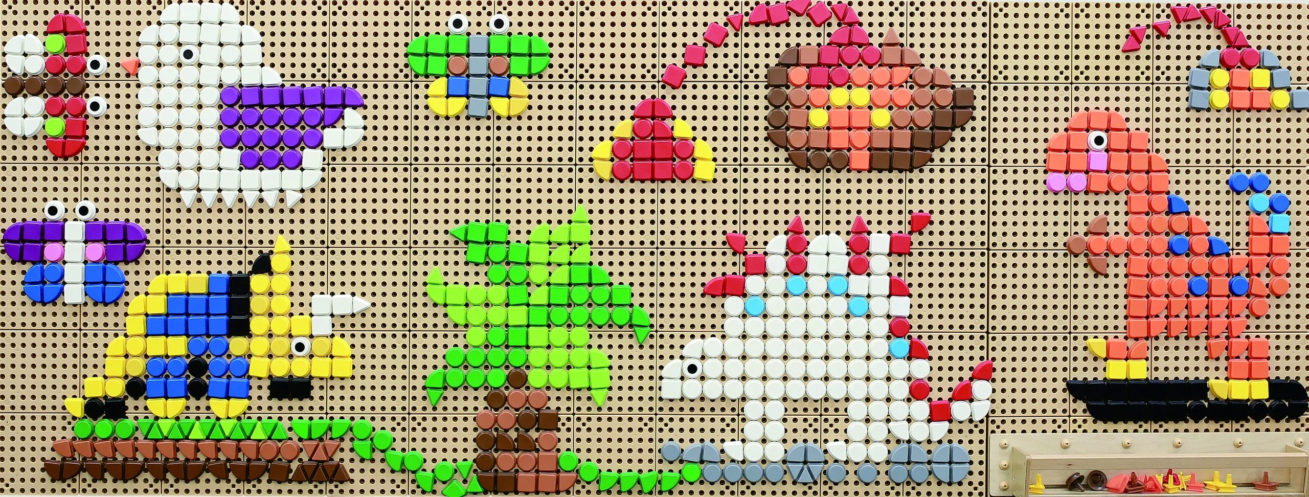 masterkidz geometrijski elementi 8 boja, 256 komada, pribor za stem tablice - slika 5
