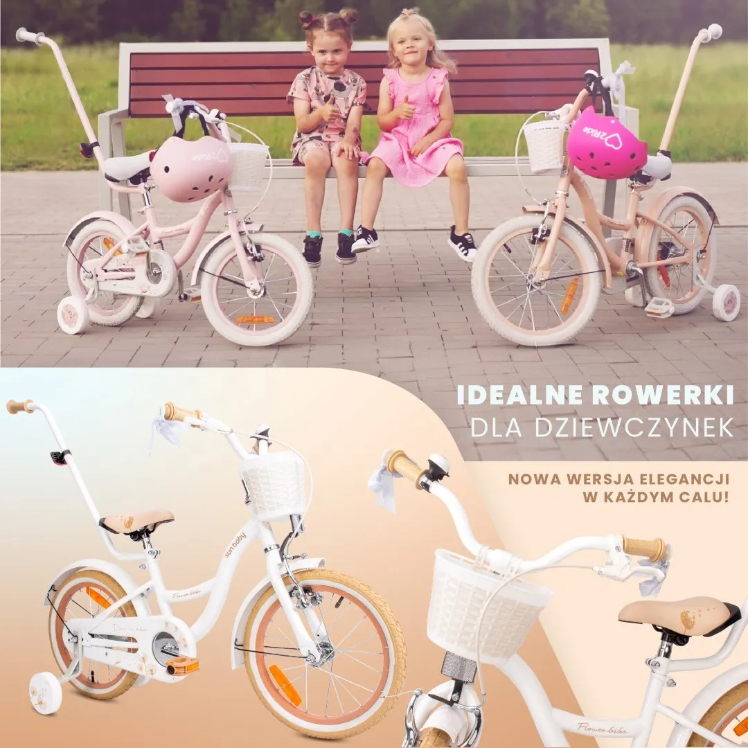 dječji bicikl flower 16" maslačak bijelo-bež - slika 9