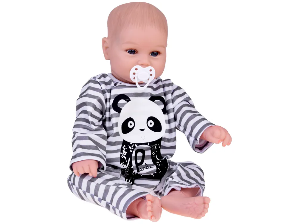 mekana lutka baby boy u panda pidžami - slika 7