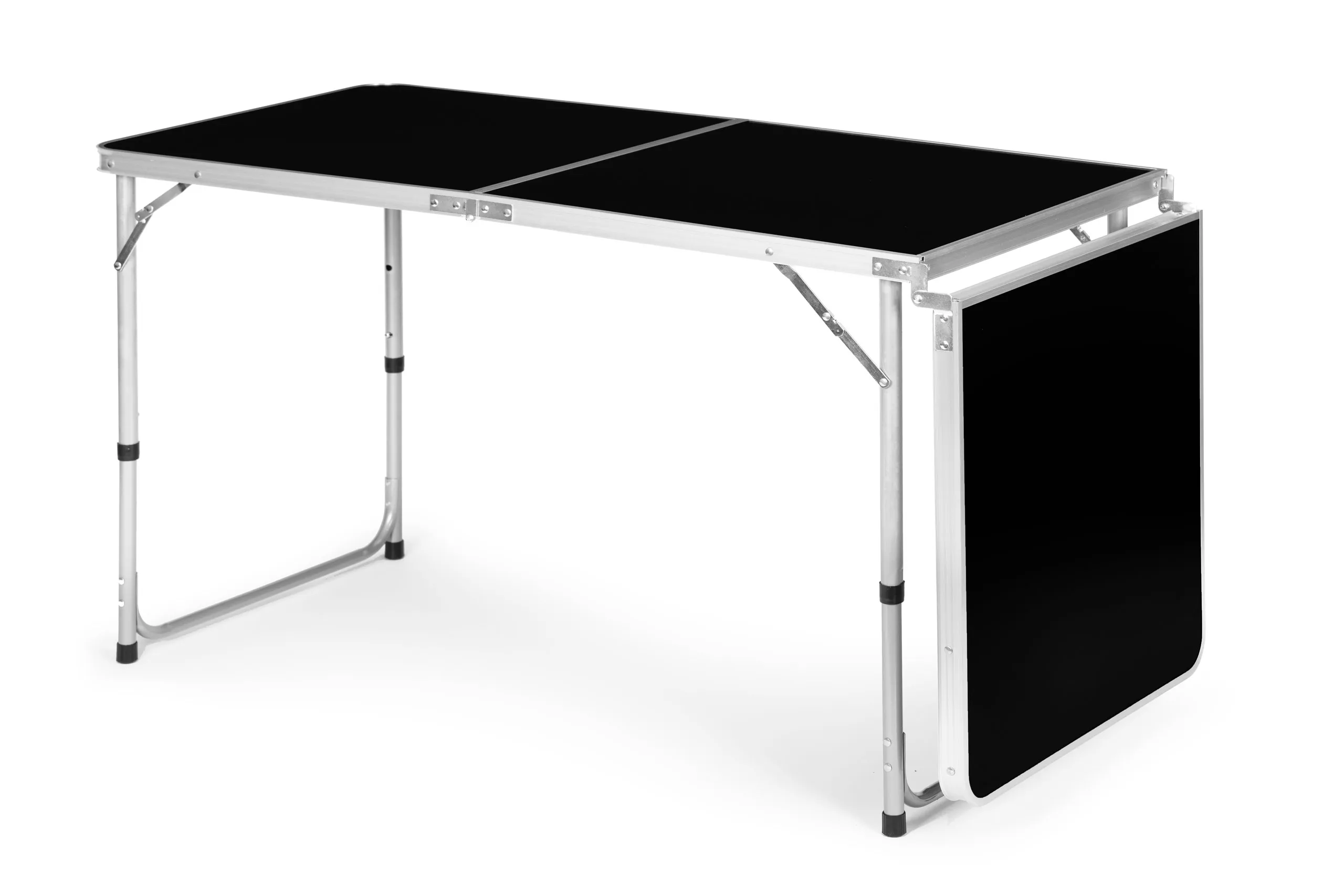 modernhome sklopivi turistički stol crni 180 x 60 cm - slika 5